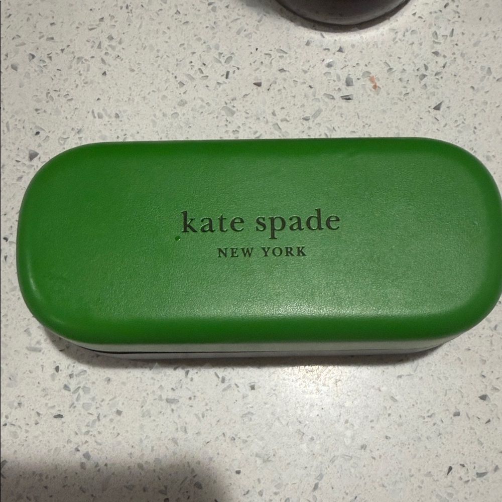 kate spade Green Hard Eyewear Case with Logo